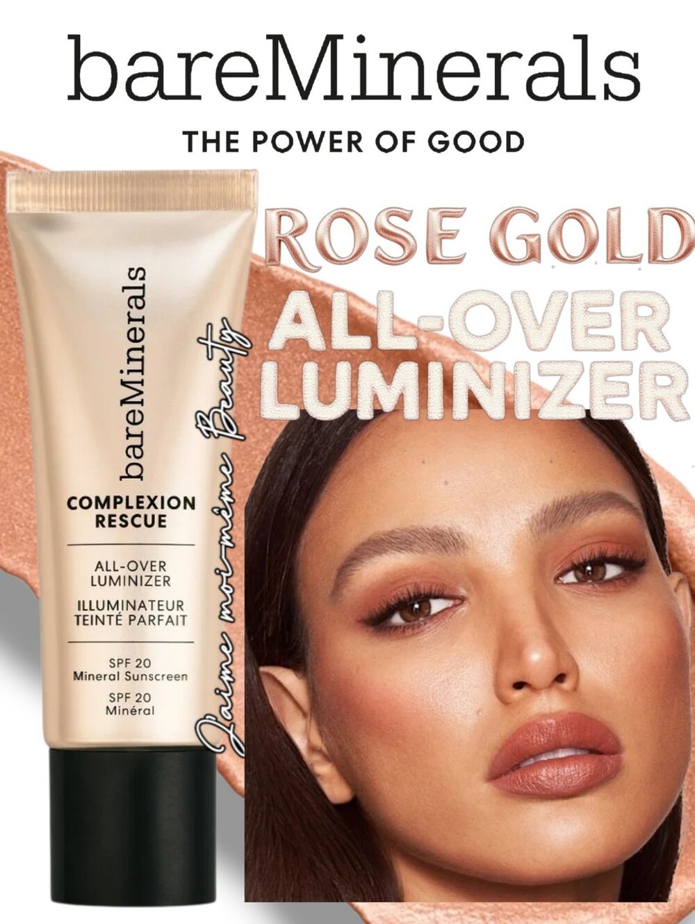 bareMinerals Complexion Rescue All-Over Rose Gold Luminizer Cream Highlighter